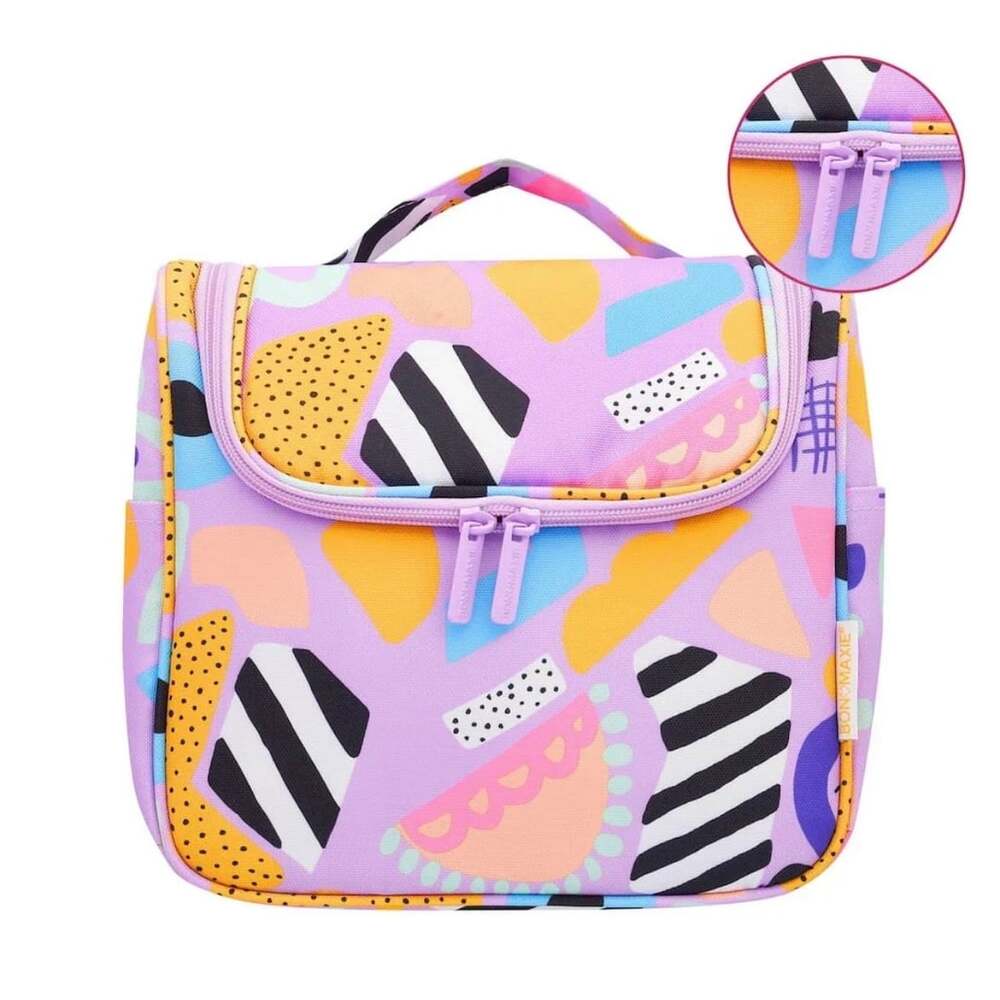 Bon Maxie Eye Love Purple Travel Toiletry Bag
